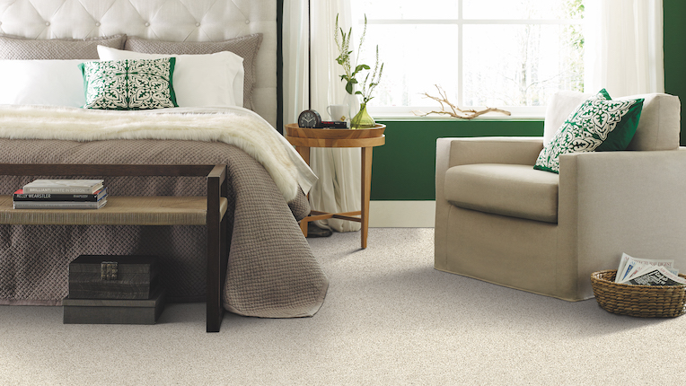 soft cozy carpets in a bedroom
