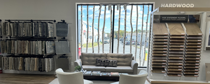 annapolis flooring showroom couch rug hardwood displays